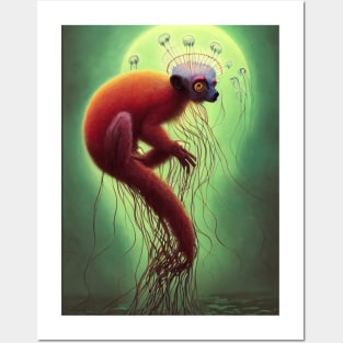 Lemur jellyfish Posters and Art